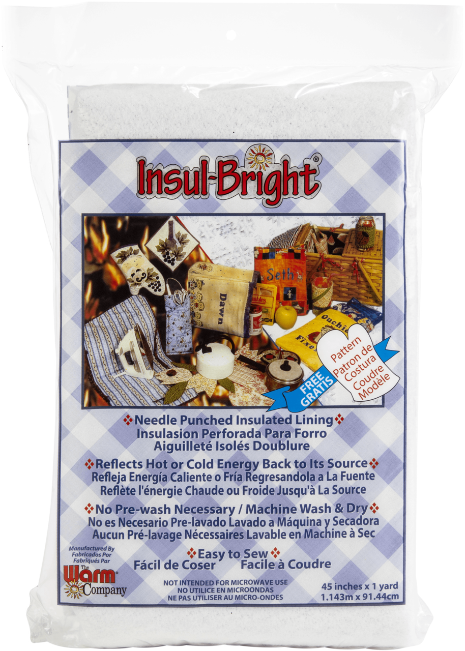 Insulating Thermal Lining ---- Size: 45″ x 1 Yard --- Insul-Bright-- The Warm Company®